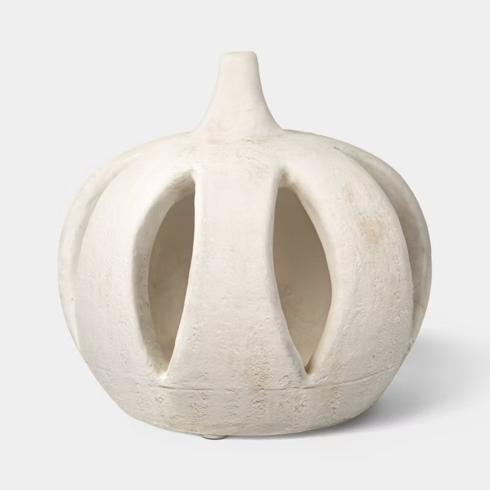 7" Rustic Open Form Ceramic Fall Pumpkin - Threshold, Target 2026